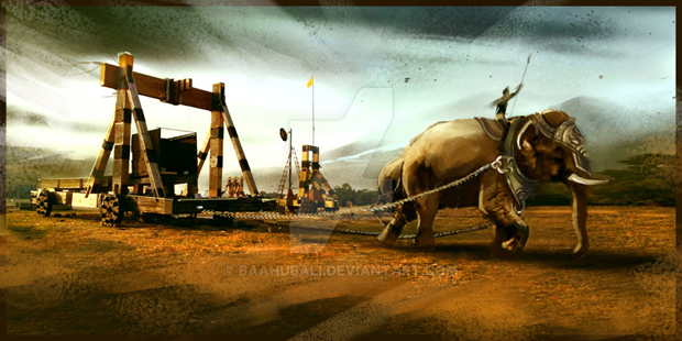 Extraordinary Sets For Baahubali movie Photos
